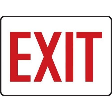 ACCUFORM MEXT906VS Safety Sign, EXIT, 10 X 14, Vinyl MEXT906VS